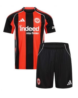 Billige Fotballdrakt Eintracht Frankfurt Replika Hjemmedraktsett Barn 2025-26 Kortermet (med bukser)